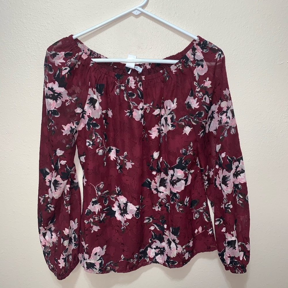 WHBM off the shoulder blouse